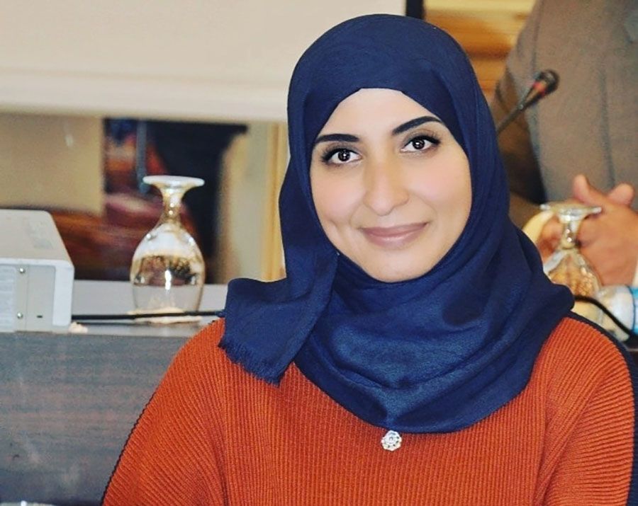 Photo of Nada Taqi looking at camera