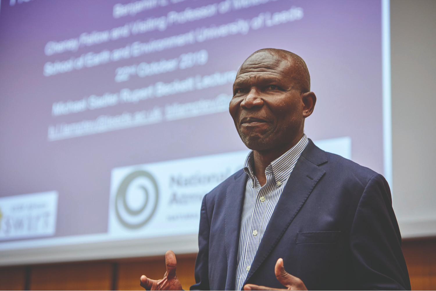 Ben Lamptey presents a lecture