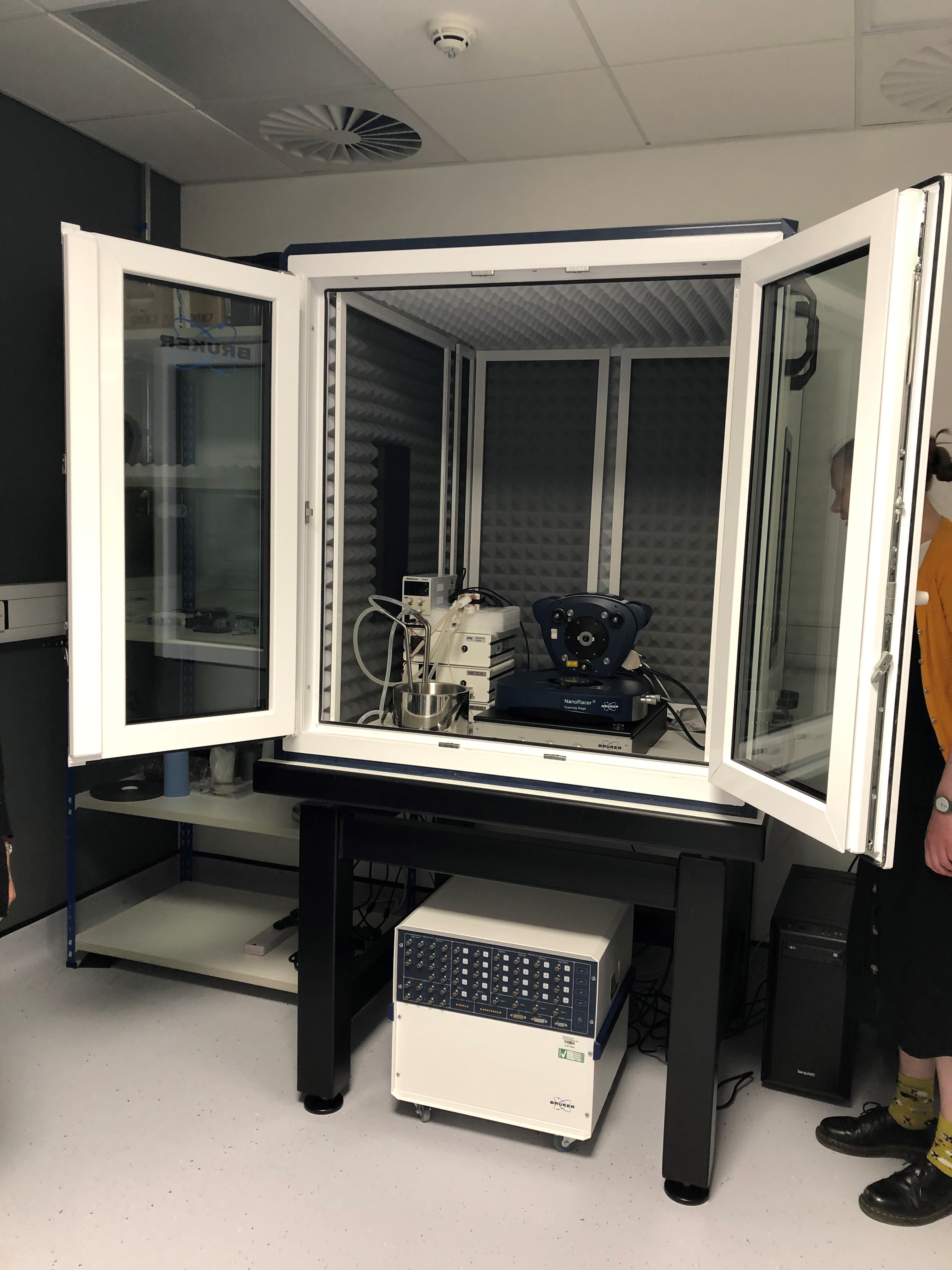 An atomic force microscope used by scientists at Leeds