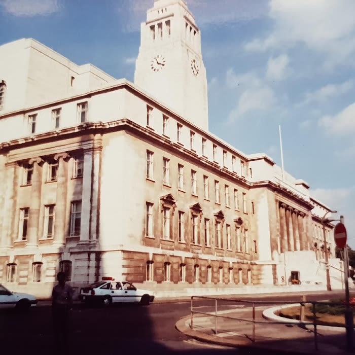 Image of the Parkinson Building at the University of Leeds, taken circa 1991