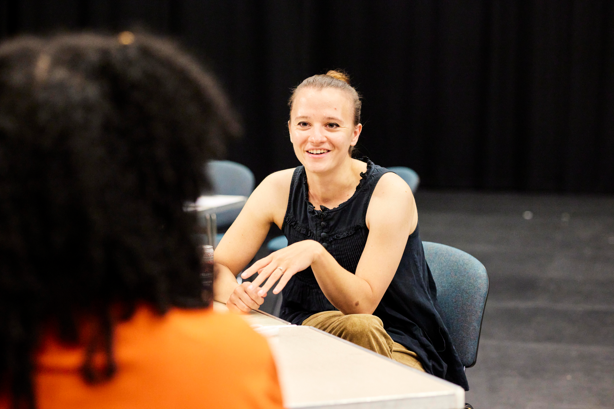 Katherine James mentors a student