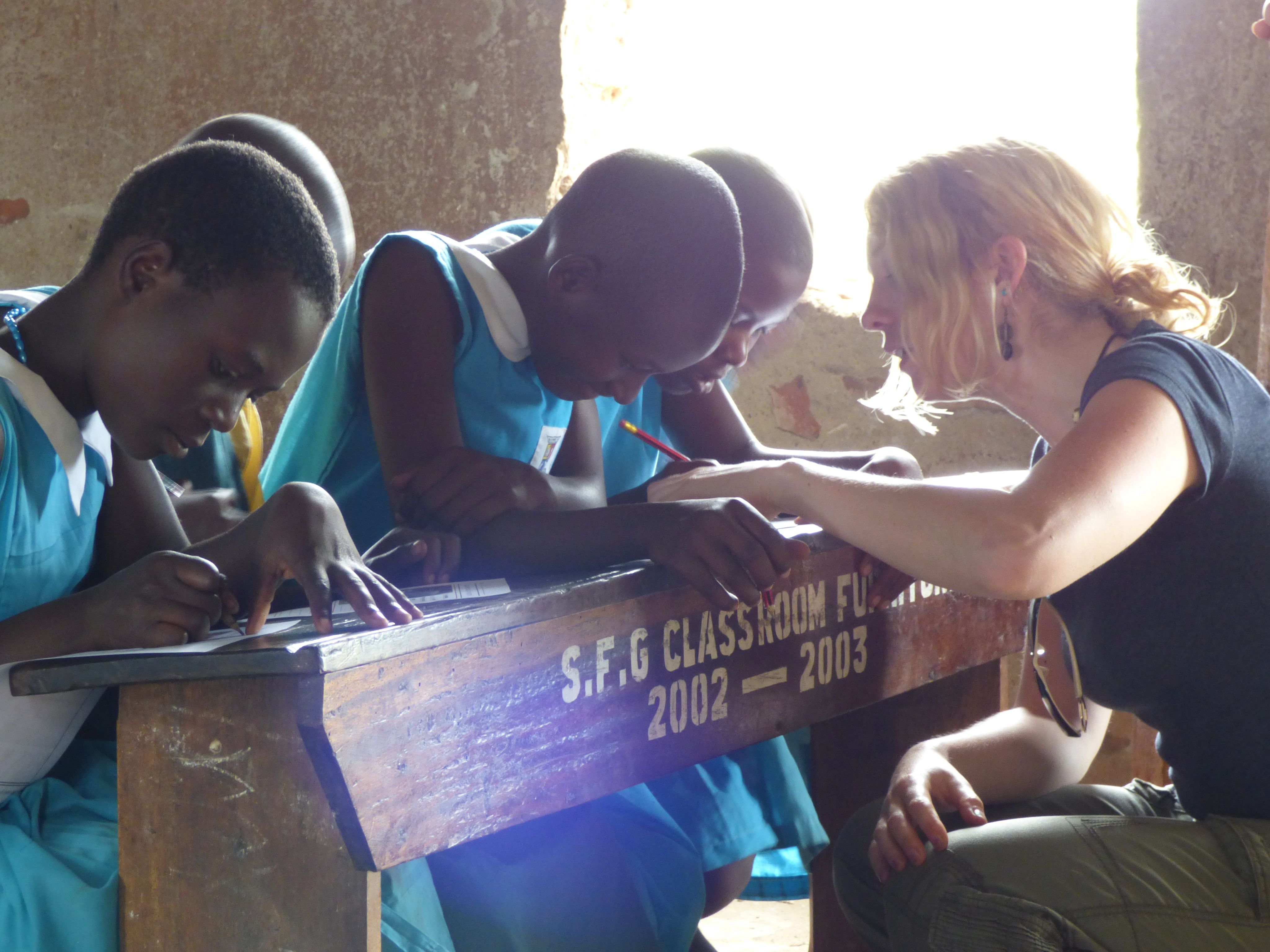 Girls environmental education, Uganda.
